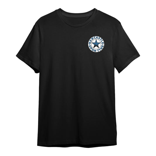 Newcastle Upon Tyne Black T-Shirt (Blue)